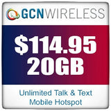 GCN Wireless Unlimited Talk and Text with 20GB of LTE Data Powered by AT&T