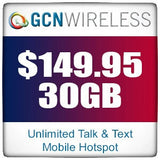 GCN Wireless Unlimited Talk and Text with 30GB of LTE Data Powered by AT&T