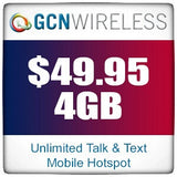 GCN Wireless Unlimited Talk and Text with 4GB of LTE Data Powered by AT&T